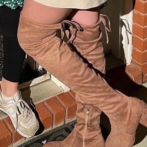 Suede Over-the-Knee Boots